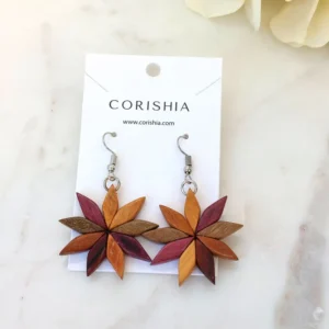 Rhombus Flower Earrings