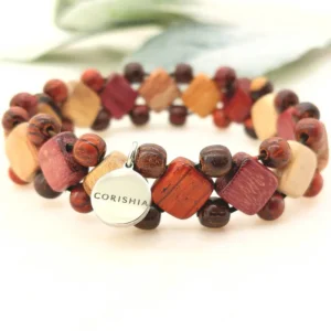 Little Squares Meleny Wood Bracelet